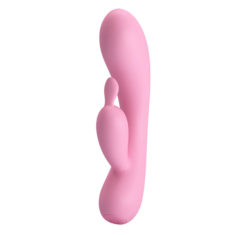 Vibrador Estimulador de Ponto G e de Clítoris em Silicone com 12 Modos de Vibração, Função Memória e Recarregável - Pretty Love Hugo | 17 x 3,8 cm - 2