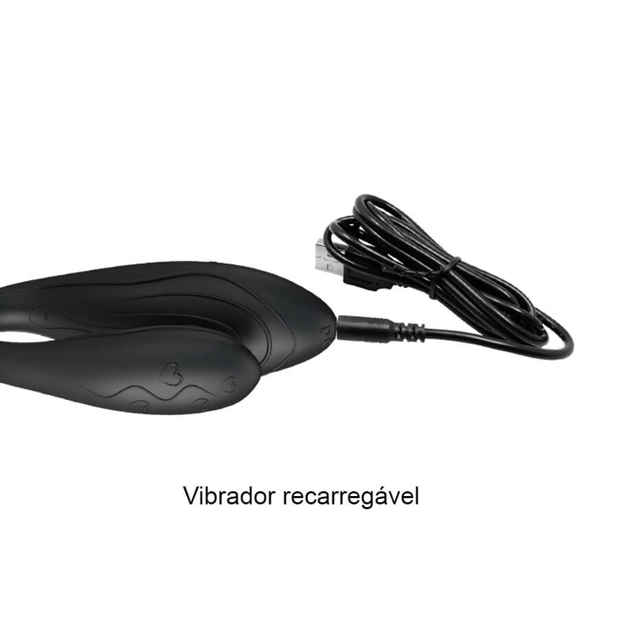 Vibrador Recarregável para Casal com 30 Modos de Vibração, 3 Velocidades e Controle sem Fio - Pretty Love Indulgence Plus | 7,7 x 2,1 cm - 6