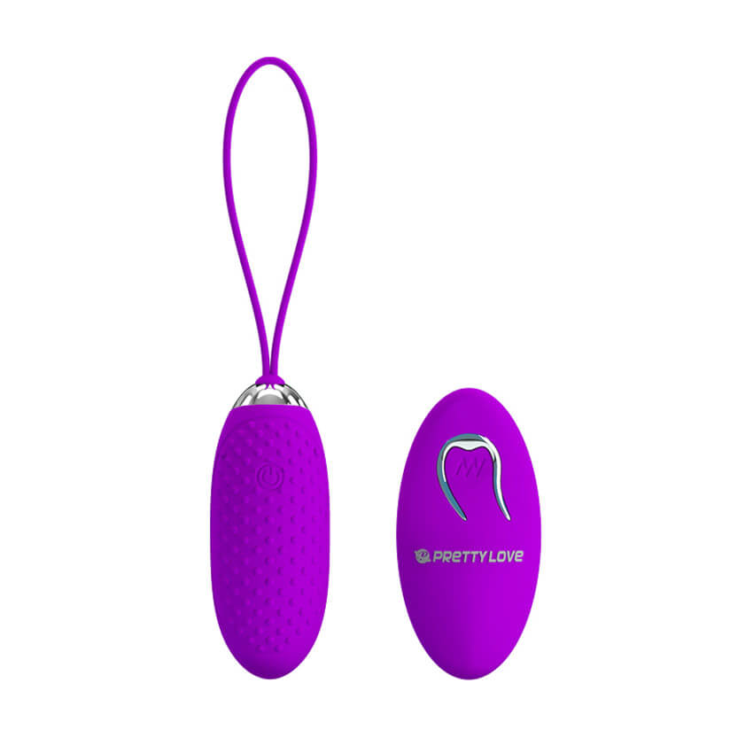 Cápsula Vibratória em Silicone com Texturas Massageadoras, 12 Modos de Vibração e Controle Remoto Sem Fio - Pretty Love Joanna | 6,9 x 2,8 cm - 3