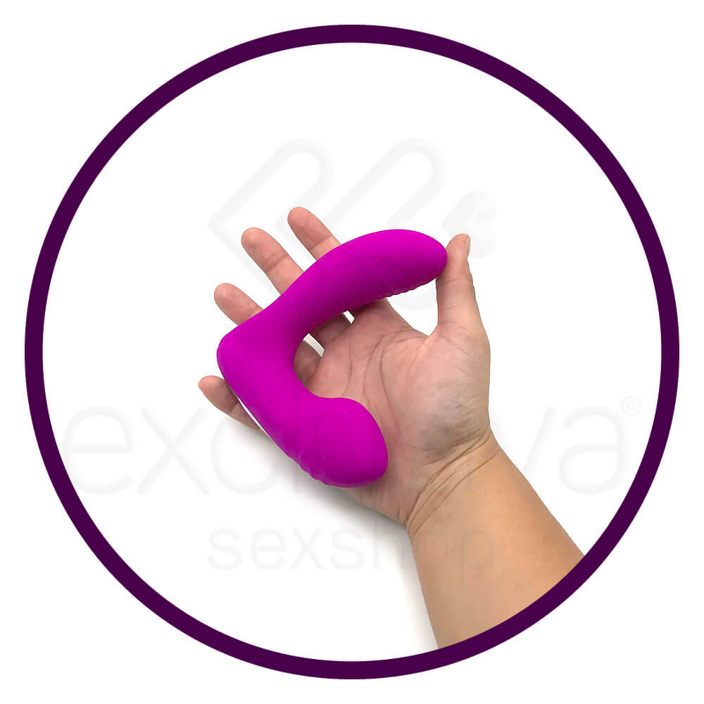 Estimulador de Próstata, Períneo e Ponto G em Silicone com 12 Modos de Vibração e Função Aquecimento - Pretty Love Lillian - 8,6 x 3,2 cm - 7