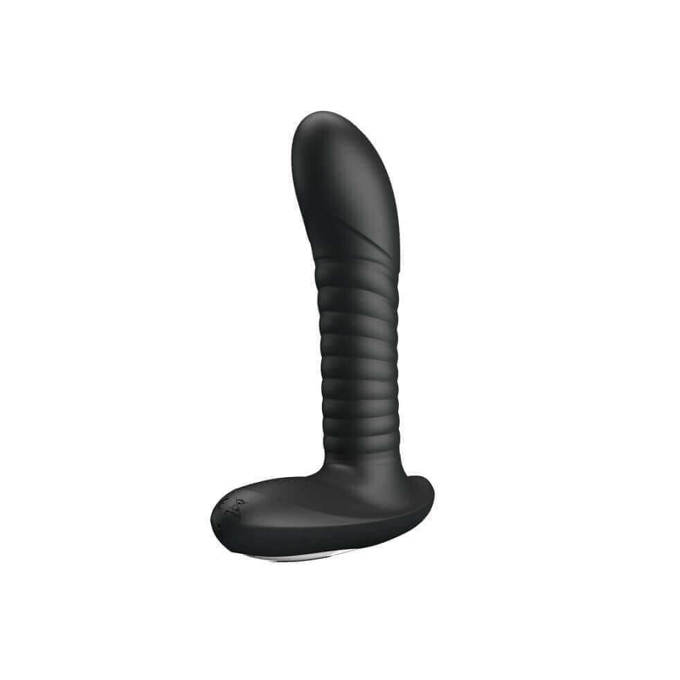 Estimulador de Próstata e Períneo em Silicone com 12 Modos de Vibração e 3 Funções de Rotações Ambas Silenciosas - Pretty Love Merlin | 13,2 x 3,4 cm | Cor: Preto - 2