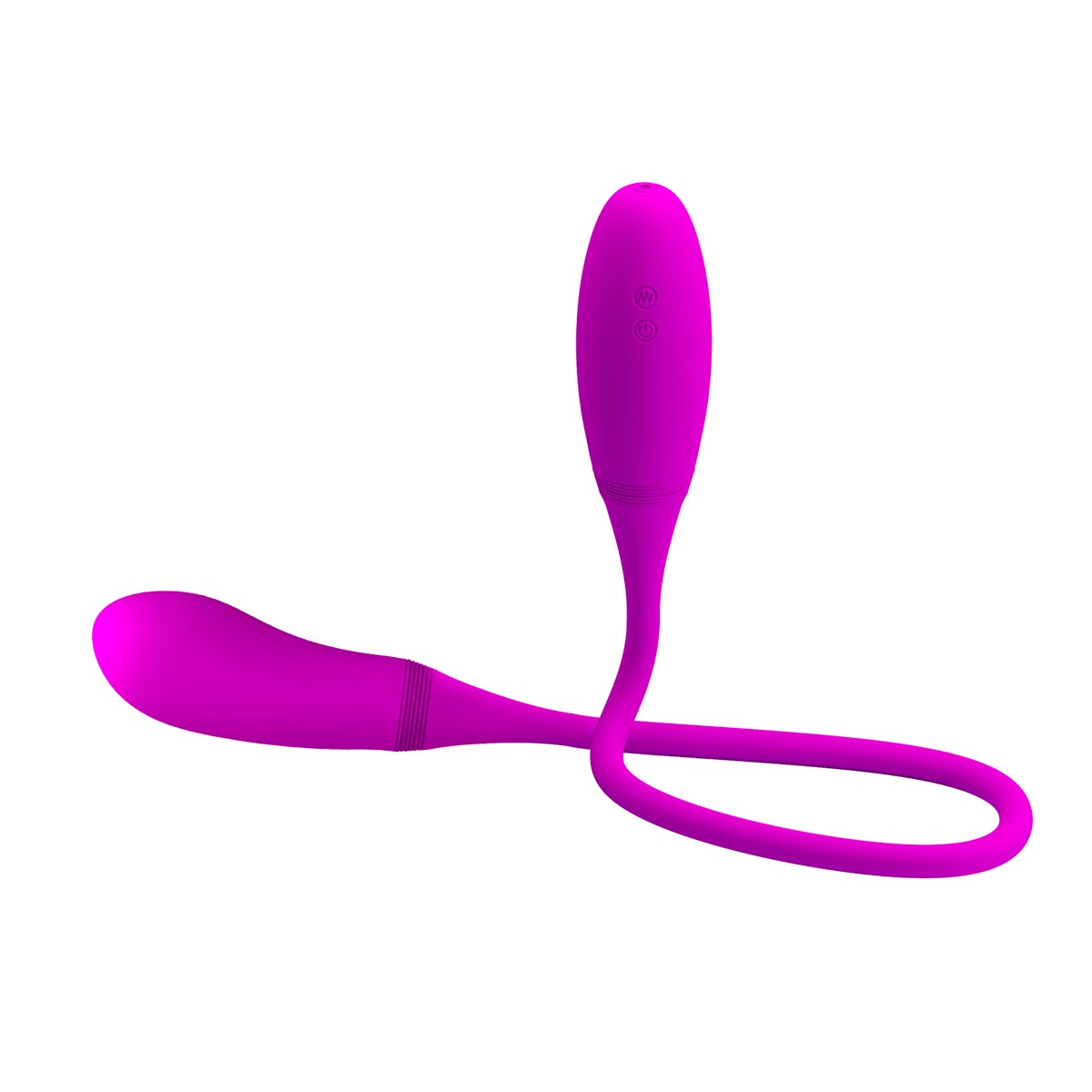 Vibrador Duplo Recarregável com 7 Modos de Vibração, a Prova D'Água - Pretty Love Snaky Vibe III | 60 x 3 cm - 2