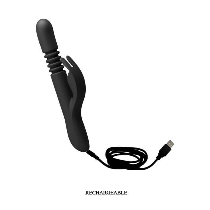 Vibrador Rabbit com 12 Modos de Vibração, 4 Movimentos de Vai e Vem, Rotações e Função Memória - Pretty Love Donahue | 15 x 3,1 cm | Disponível em 2 Cores - 9