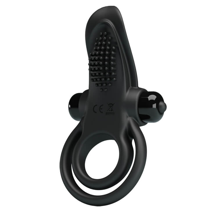 Anel Peniano e Escrotal com Estimulador de Clítoris e 10 Modos de Vibração - Pretty Love Vibrant Penis Ring | 11,8 x 6,4 cm - 2