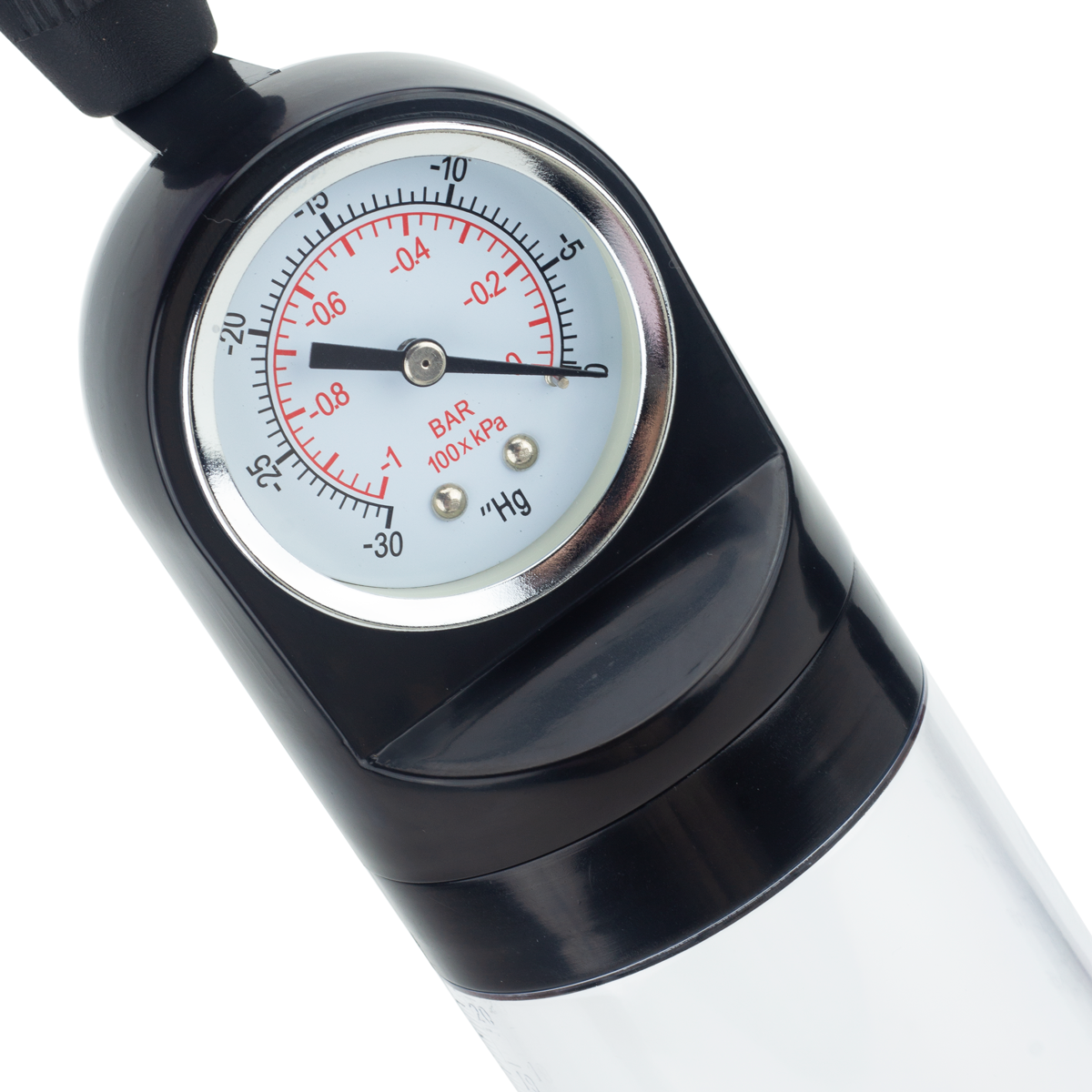 Bomba Peniana com Manopla e Manômetro - Pro Solution Pump | 21 x 6 cm - 3
