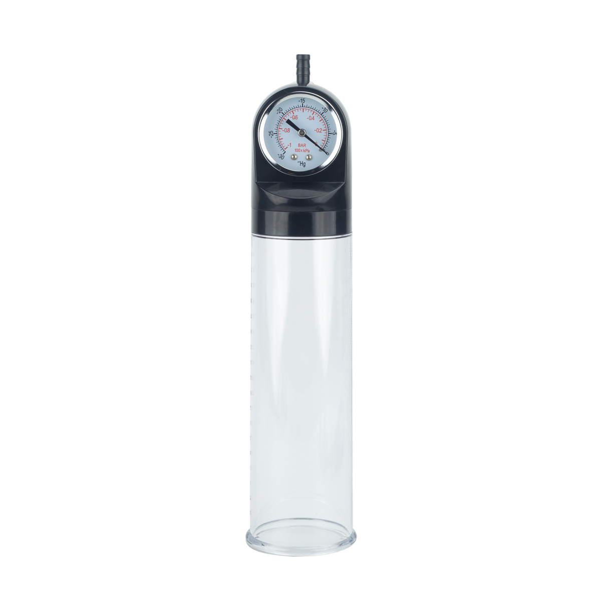 Bomba Peniana com Manopla e Manômetro - Pro Solution Pump | 21 x 6 cm - 2