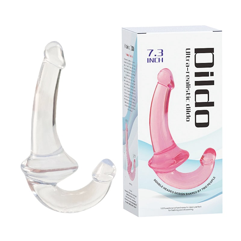 Prótese Dupla Strap On em TPE com Plug Vaginal de Ponto G - Dildo Ultra-Realistic | 12,5 x 3 cm | Disponível em 2 Cores - 6