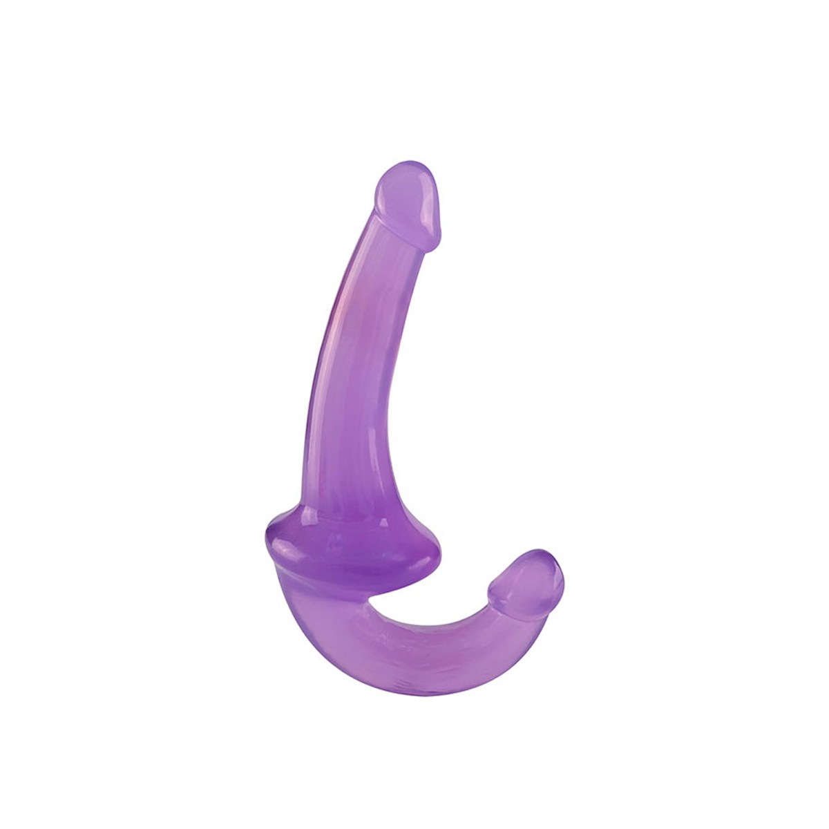 Prótese Dupla Strap On em TPE com Plug Vaginal de Ponto G - Dildo Ultra-Realistic | 12,5 x 3 cm | Disponível em 2 Cores - 1