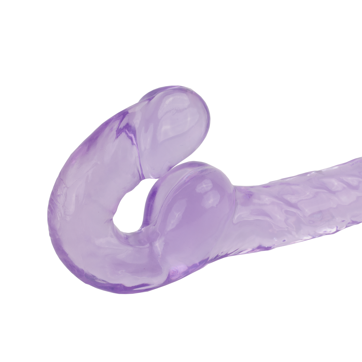 Prótese Dupla Strap On em TPE com Glande Definida e Texturas - Dildo Ultra-Realistic 9.2" | 16 x 3,2 cm | Disponível em 2 Cores - 5