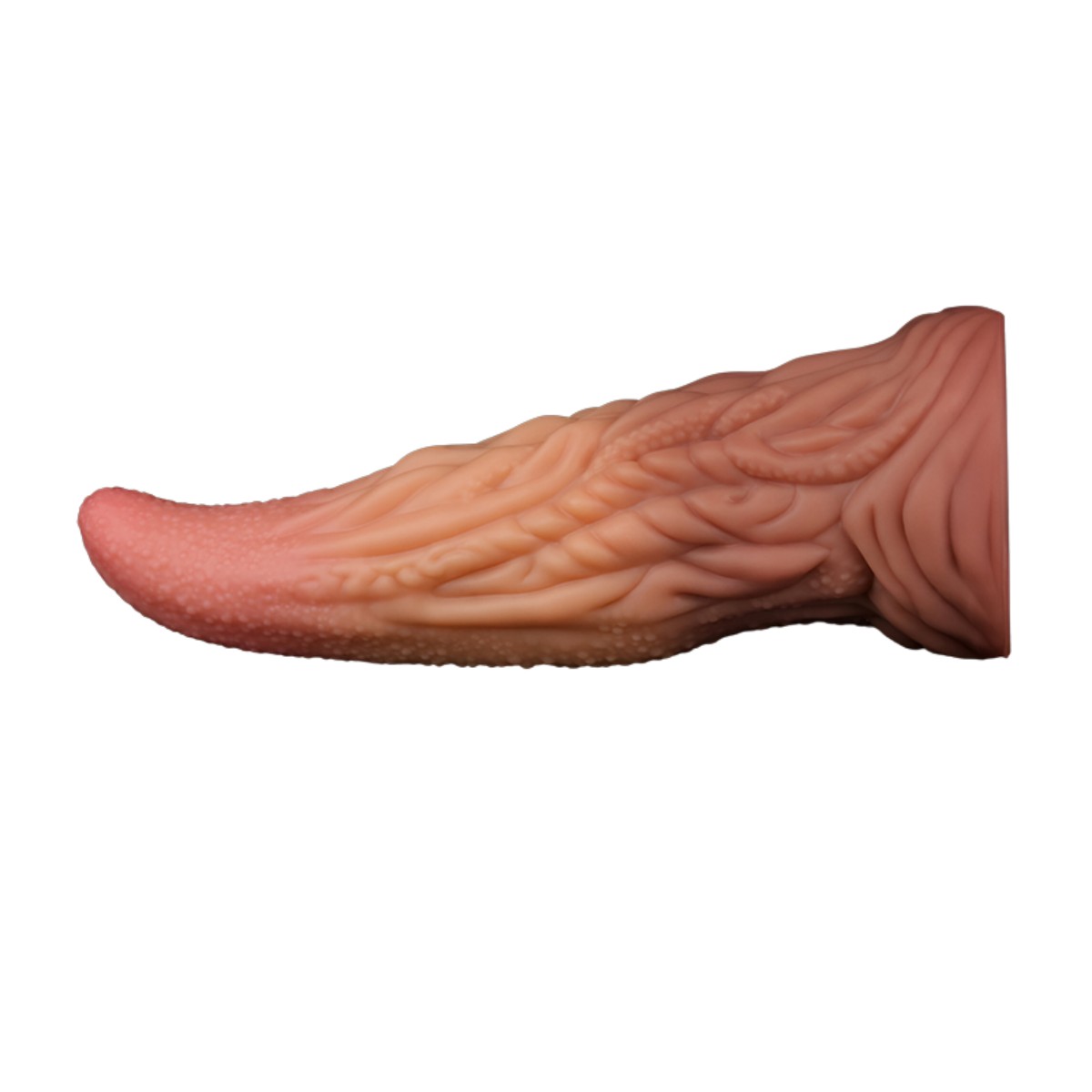 Prótese em Formato de Língua Monster em Silicone com Texturas e Ventosa - LoveToy 10" | 23 x 7,4 cm - 5