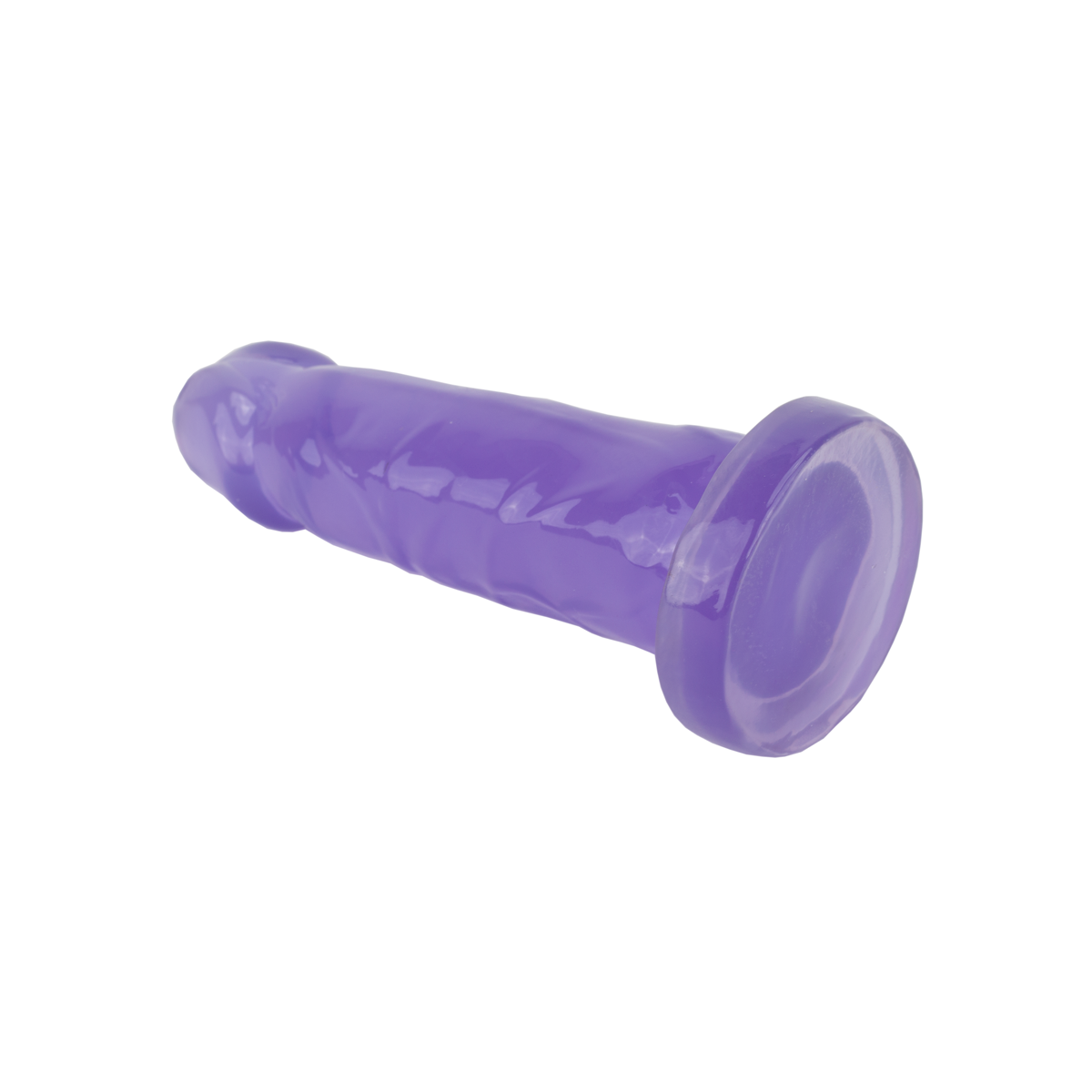 Prótese Peniana em PVC Gel com Glande e Base Reta - Adão & Eva | Disponível em 3 Tamanhos - 6