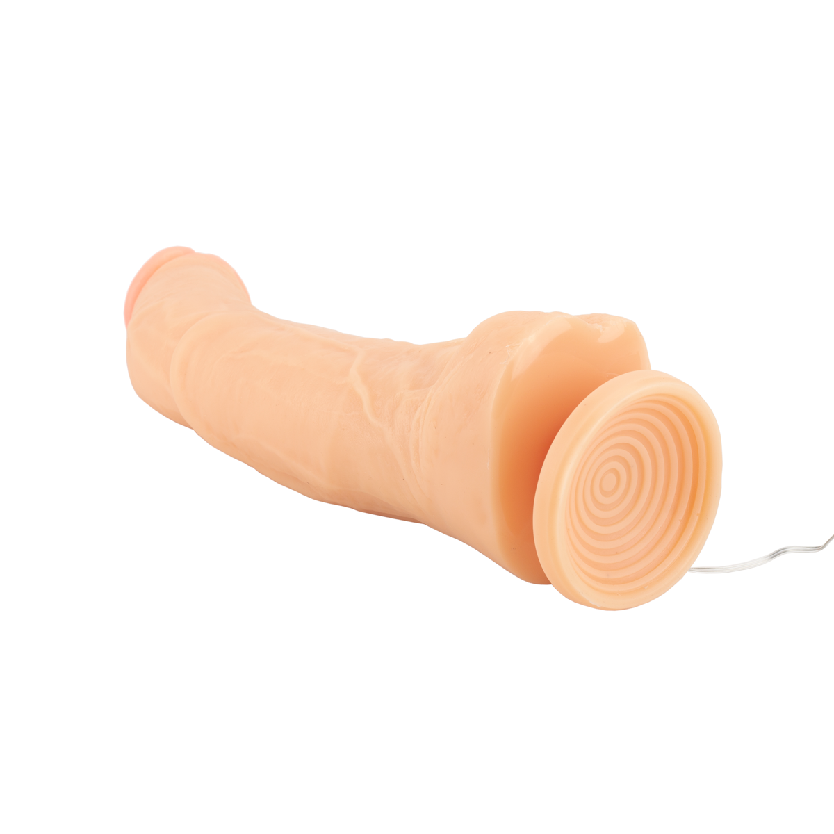 Prótese Peniana Realística com Glande Levemente Curvada, Veias Salientes, Escroto, Ventosa e Vibração com Multivelocidade - Magic Sexy | 22,5 x 5,3 cm - 7