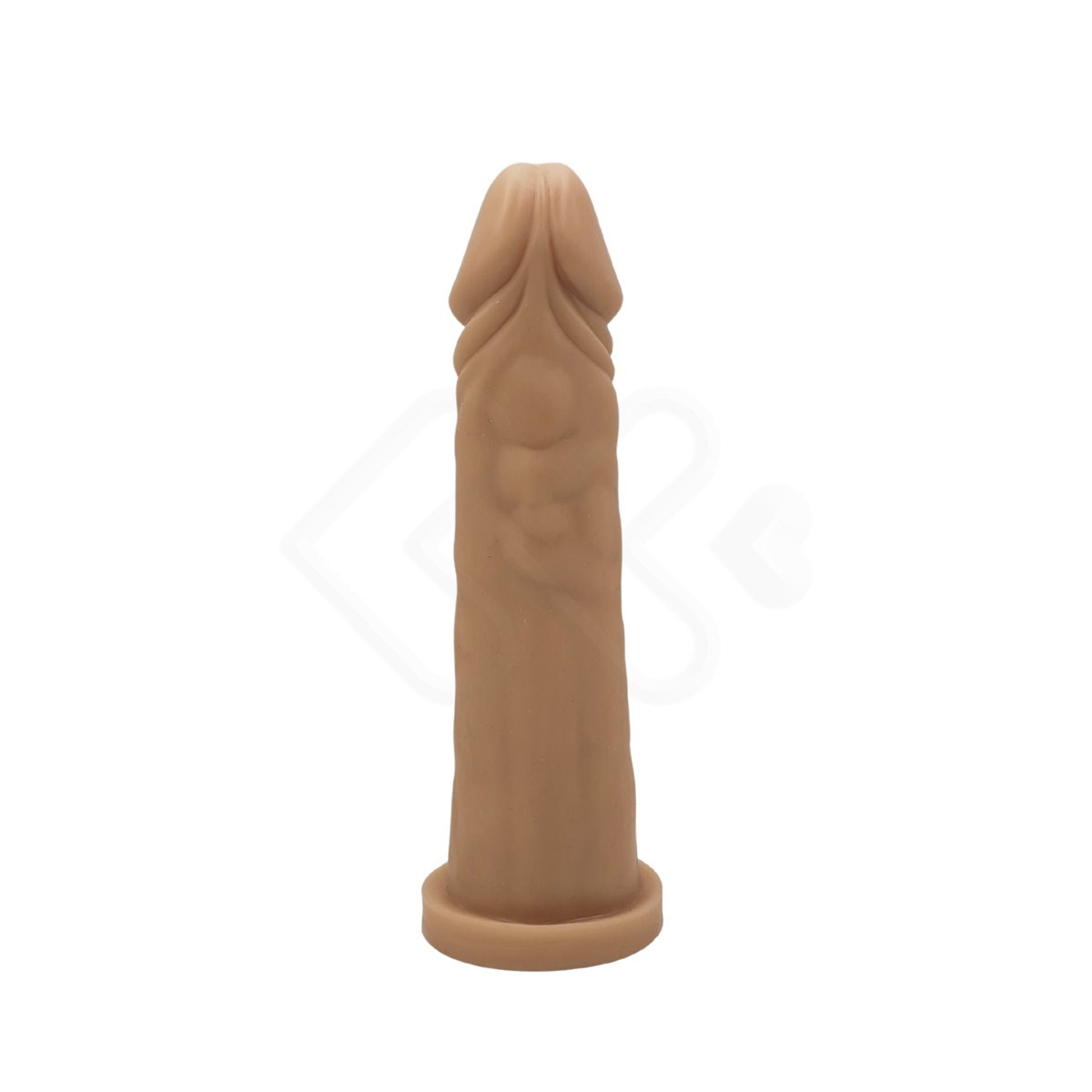 Prótese em Formato de Pênis Realístico com Glande Definida, Prepúcio, Veias Suaves e Base Achatada - Pura Luxúria | 18,5 x 4,4 cm - 4