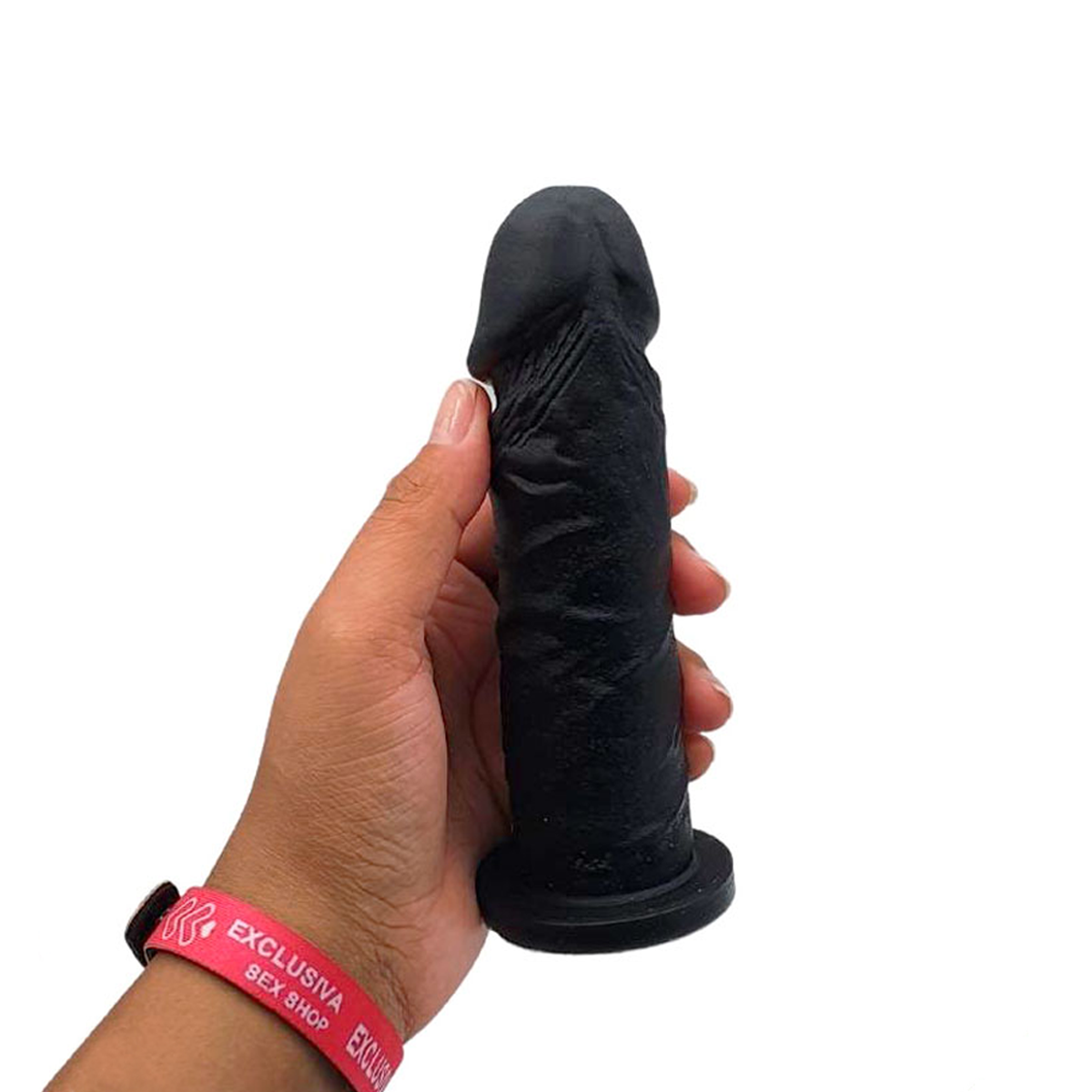 Prótese com Formato de Pênis Realístico Maciço Sem Escroto com Veias Dilatadas e Glande Definida - Pura Luxúria - 14,6 x 4 cm | Disponível em 3 Cores - 10