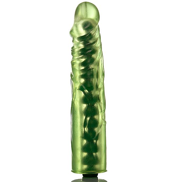 Prótese em Formato de Pênis Slin Style Articulado em Gel com Aroma Hortelã - 18 x 2,5 cm - 3