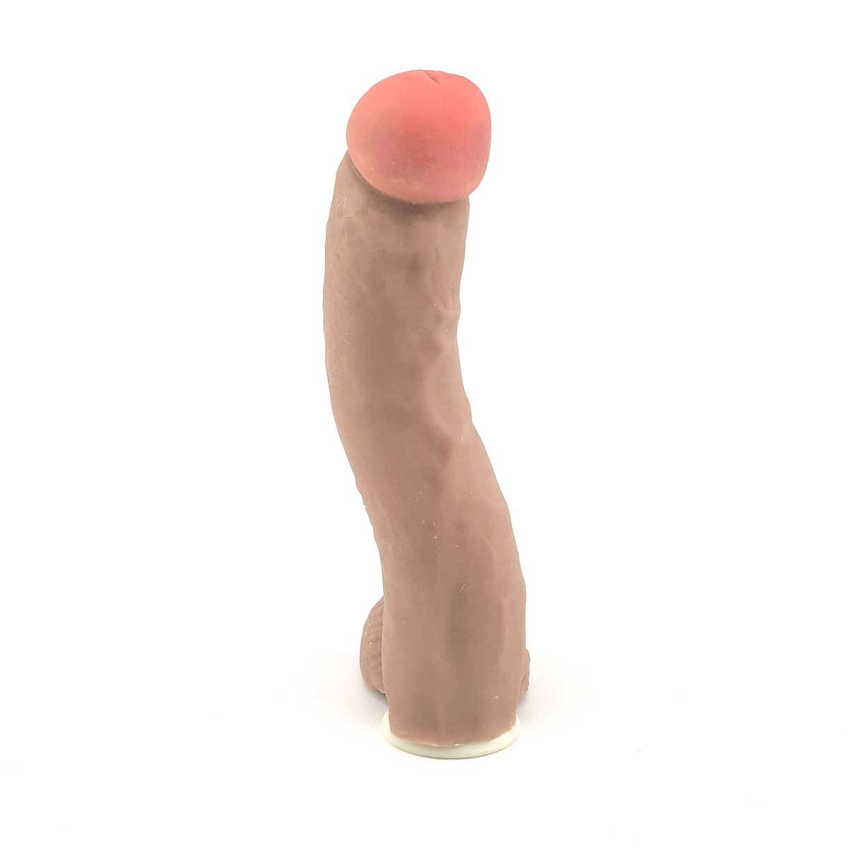 Prótese Peniana Gigante em Formato Realístico com Escroto, Glande Definida, Vértebra e Encaixe para Cinta - Magic Sexy | 20,5 x 4,7 cm | Disponível em 3 Cores - 4