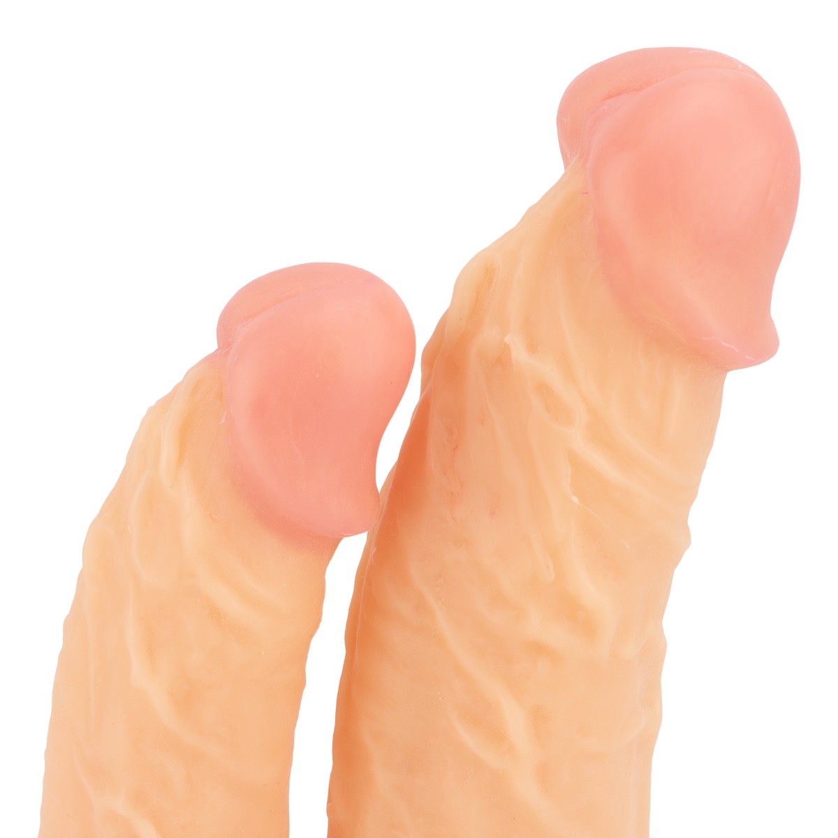 Prótese Peniana Dupla em PVC com Base Ventosa - Vscn.Velty 8.3" | Disponível em 2 Cores - 12