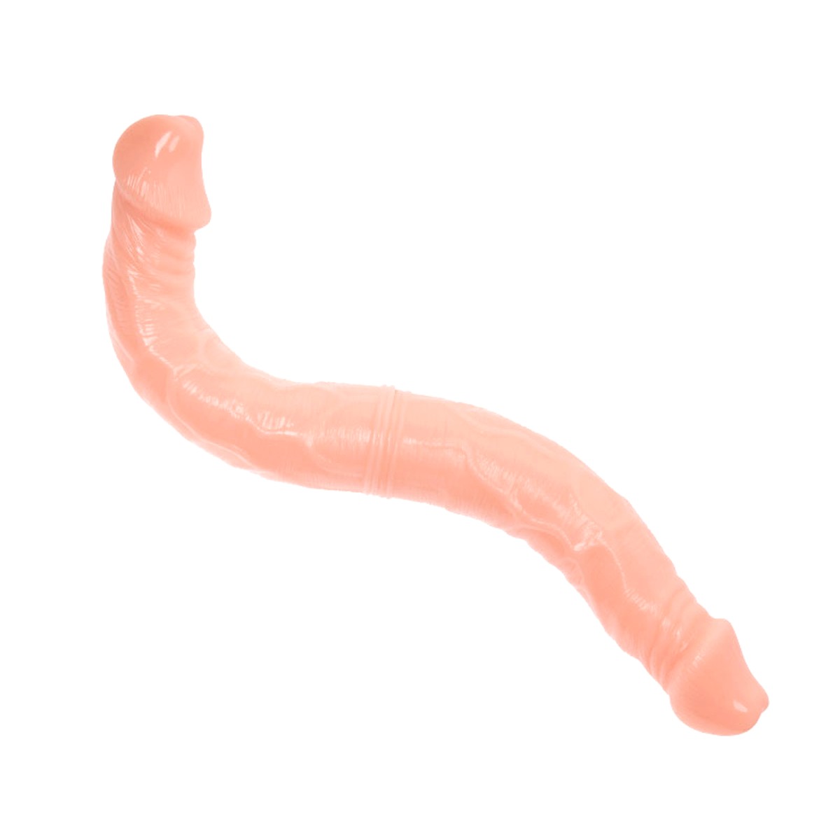 Prótese Peniana Dupla com Vértebra, Glande Definida e Veias Realísticas - LyBaile Double Dong | 37 x 3,9 cm | Disponível em 2 Cores - 3