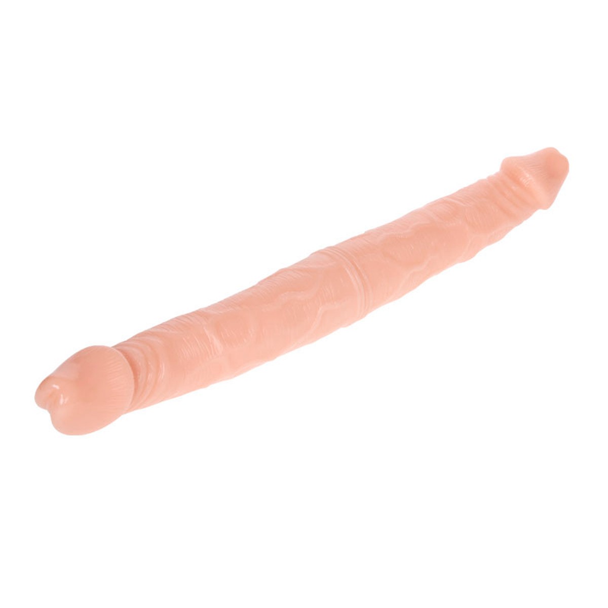 Prótese Peniana Dupla com Vértebra, Glande Definida e Veias Realísticas - LyBaile Double Dong | 37 x 3,9 cm | Disponível em 2 Cores - 5