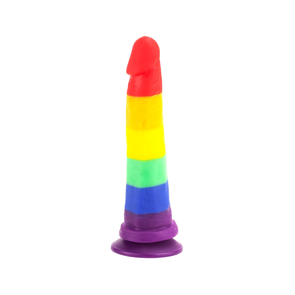 Prótese Peniana Realística com Glande e Ventosa na Base - Adão & Eva Pride Viva a Diversidade | 18,5 x 4,2 cm - 4