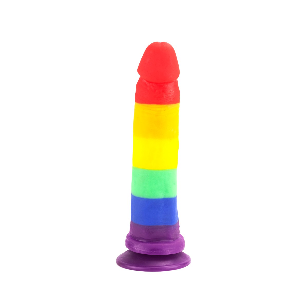 Prótese Peniana Realística com Glande e Ventosa na Base - Adão & Eva Pride Viva a Diversidade | 18,5 x 4,2 cm - 5