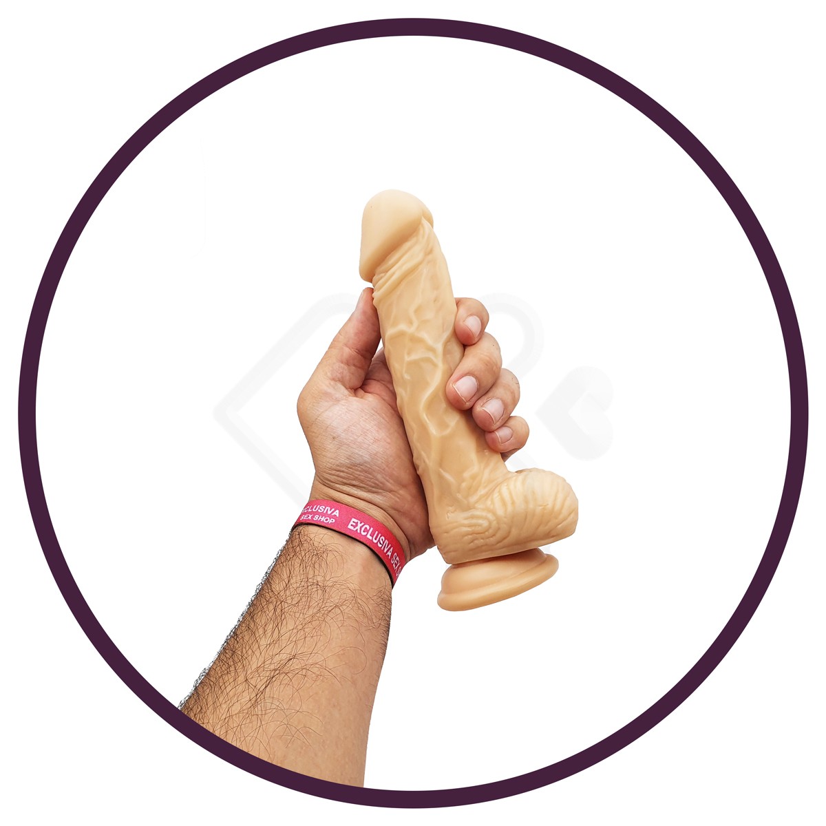 Prótese Peniana Realística com 10 Modos de Vibração, Vértebras Internas, Ventosa na Base e Carregamento Via Cabo "USB" - Lilo We Love Vibrators Spark Wand - 14,5 x 3,5 cm - 7