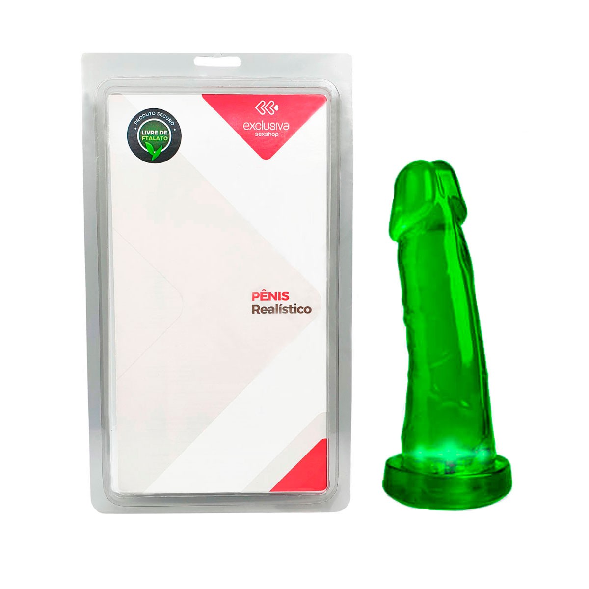 Prótese Peniana Realística em PVC com 3 Variações de Brilho em LED - Adão & Eva Just Glow | 15,3 x 3,5 cm | Disponível em 5 Cores - 13