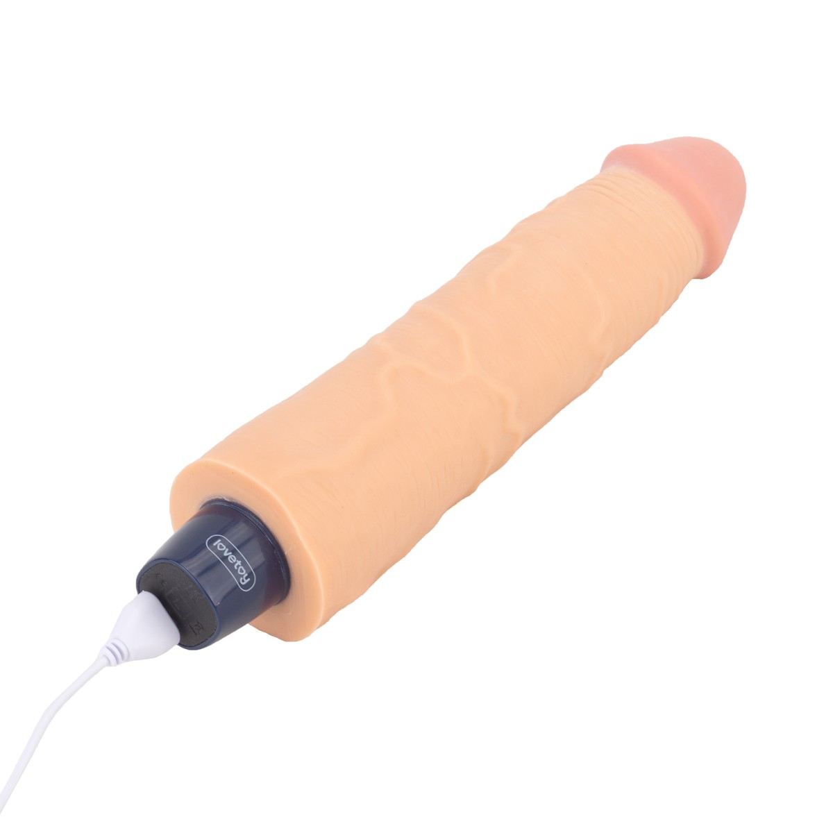Prótese Peniana Realística Recarregável com 10 Modos de Vibração e Glande Definida - Lovetoy Real Softee 9.5" Long | 20,5 x 5,1 cm - 6