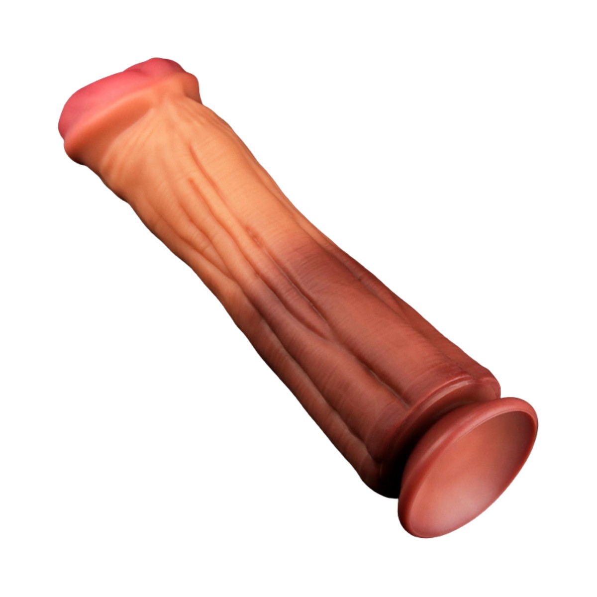 Prótese Peniana em Silicone para Fisting com Textura e Ventosa - Lovetoy Nature Cock 12" | 28 x 7,5 cm - 6