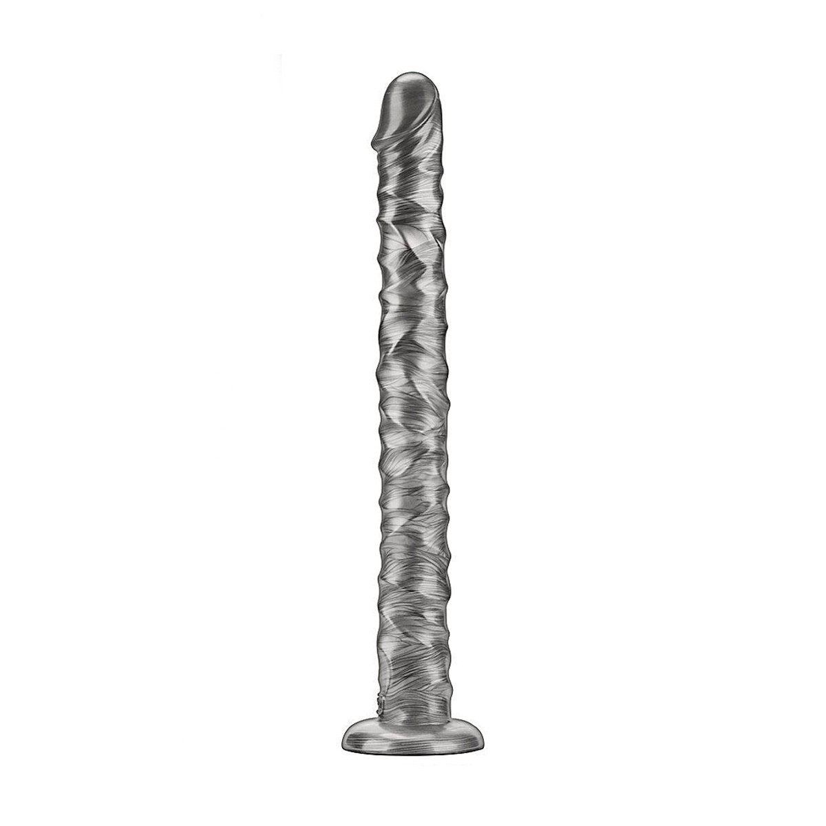 Prótese Peniana com Texturas em PVC Macio, 10 Modos de Vibração e Recarregável - Lovetoy Vibrax Slider | 38 x 4 cm - 3