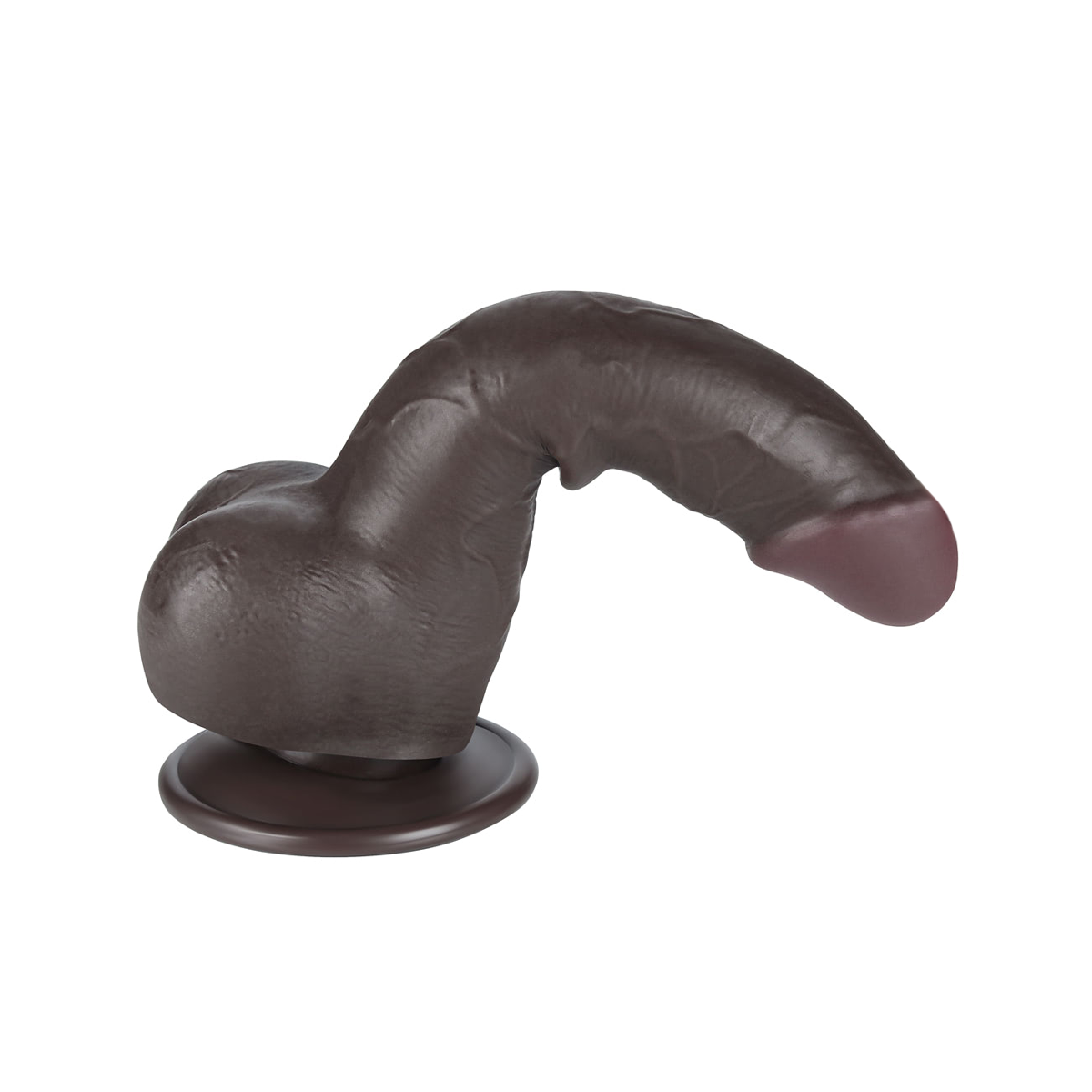 Prótese Peniana em TPE com Escroto, Vertebra e Ventosa Removível - LoveToy Sliding-Slin Dong 7.5'' | 13,2 x 3,8 cm | Disponível em 3 Cores - 6