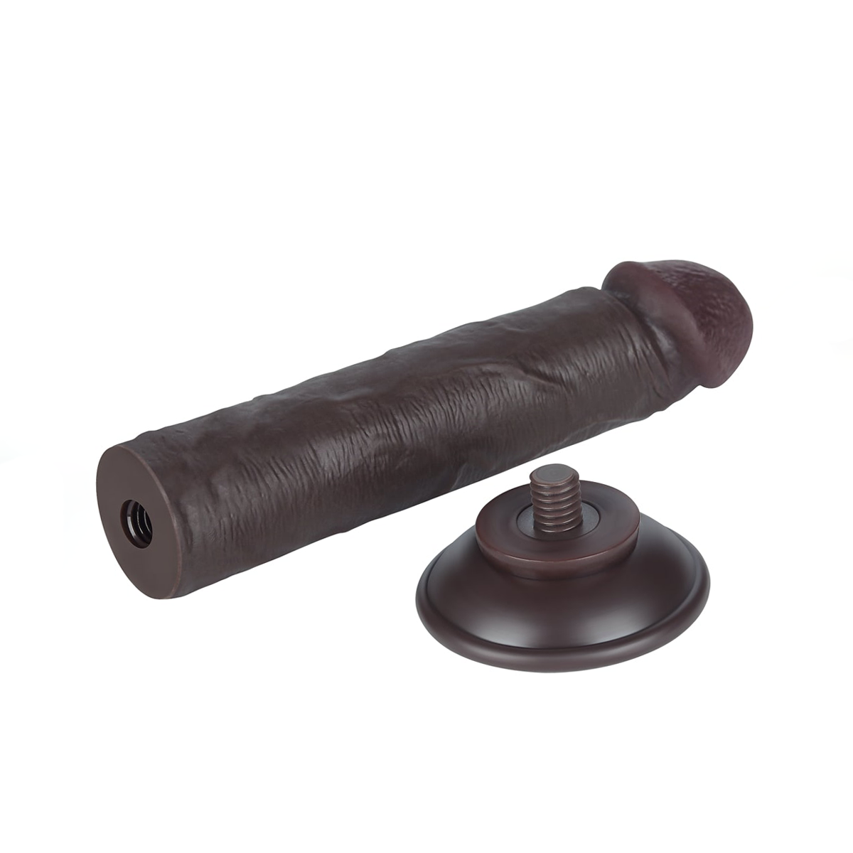Prótese Peniana em TPE com Glande Definida, Vertebra e Ventosa Removível - LoveToy Sliding-Slin Dong 8.0" | 18 x 3,8 cm | Disponível em 3 Cores - 10