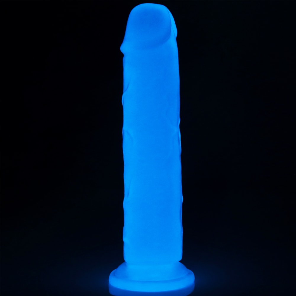 Prótese Peniana em TPE com Ventosa e Efeito Fosforescente - Glow In The Dark | 19,5 x 4 cm - 6