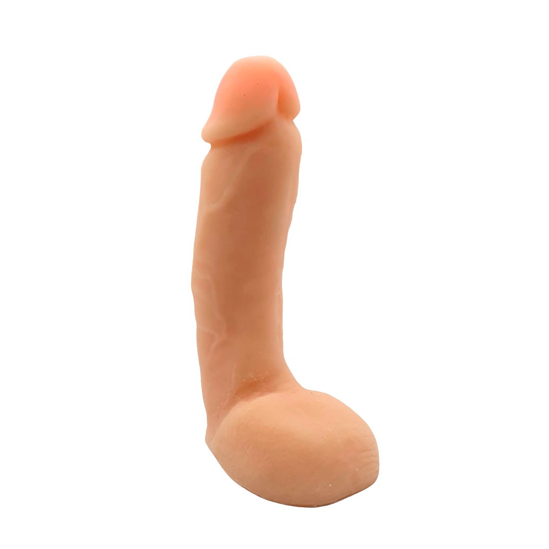 Prótese Peniana em TPR com Glande, Veias, Escroto, Vértebras e Encaixe para Cinta Peniana - Magic Sexy | Disponível em 3 Cores - 3