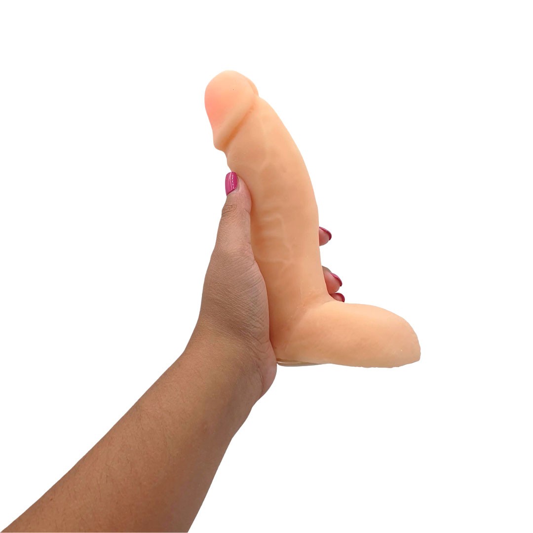 Prótese Peniana em TPR com Glande, Veias, Escroto, Vértebras e Encaixe para Cinta Peniana - Magic Sexy | Disponível em 3 Cores - 7