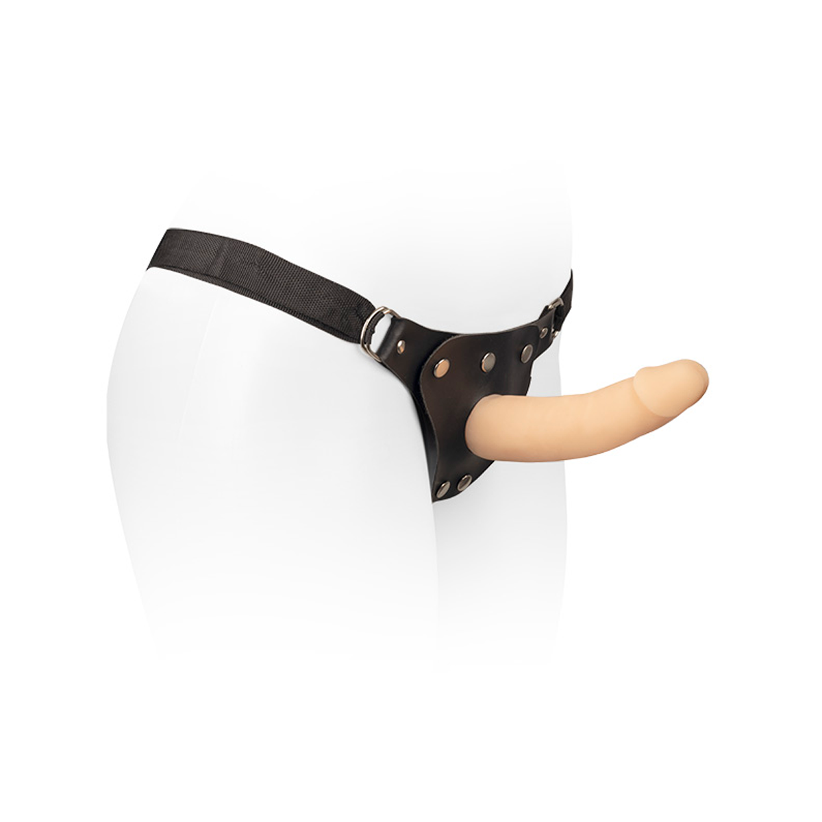 Prótese Realística em Cyberskin com Vértebra e Cinta Peniana Ajustável - CyberDildo 8 | 15,5 x 3,7 cm - 2