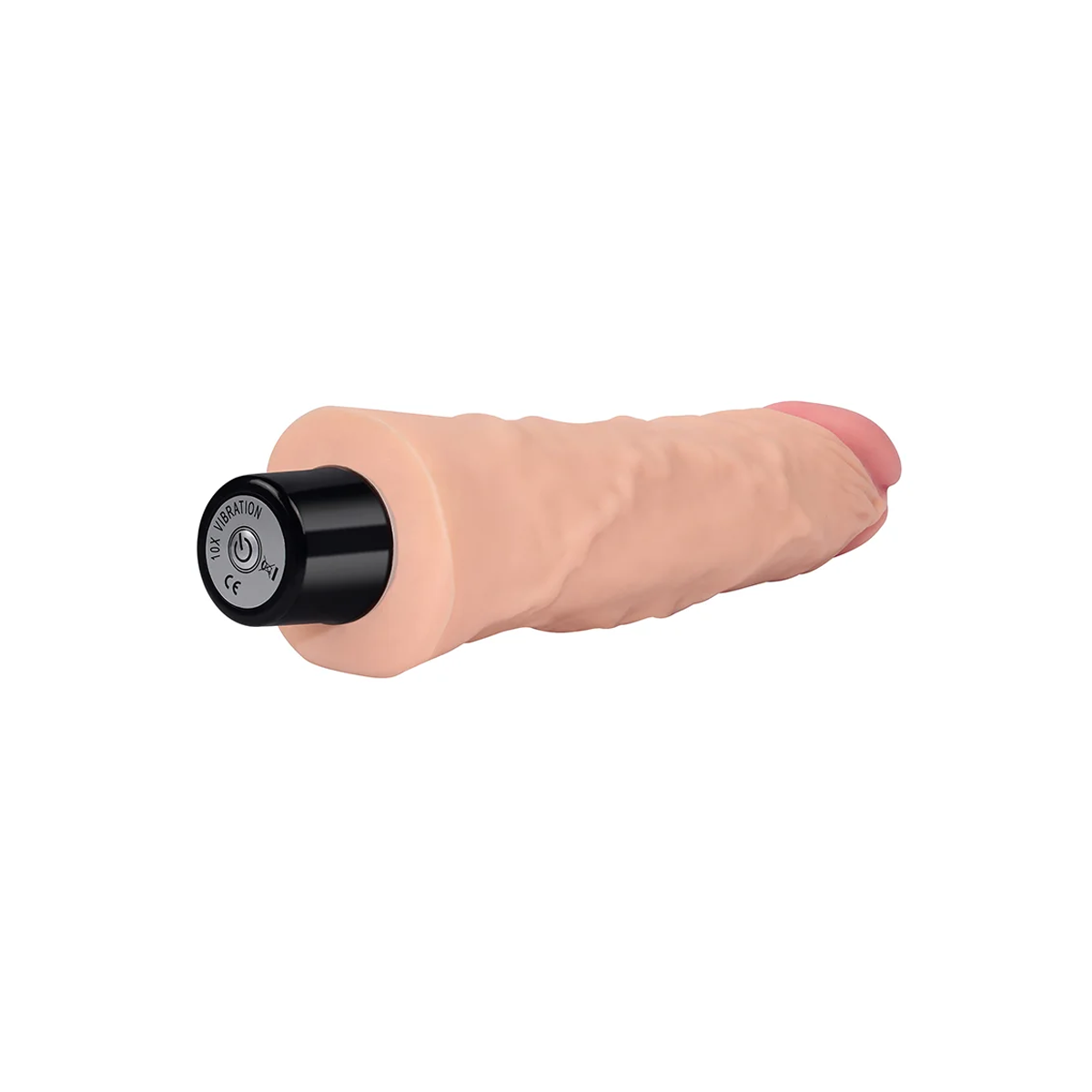 Prótese Realística no Formato de Pênis em Cyberskin com 10 Tipos de Vibrações - Real Softee 8.3" Long | 19,2 x 4,1 cm - 4