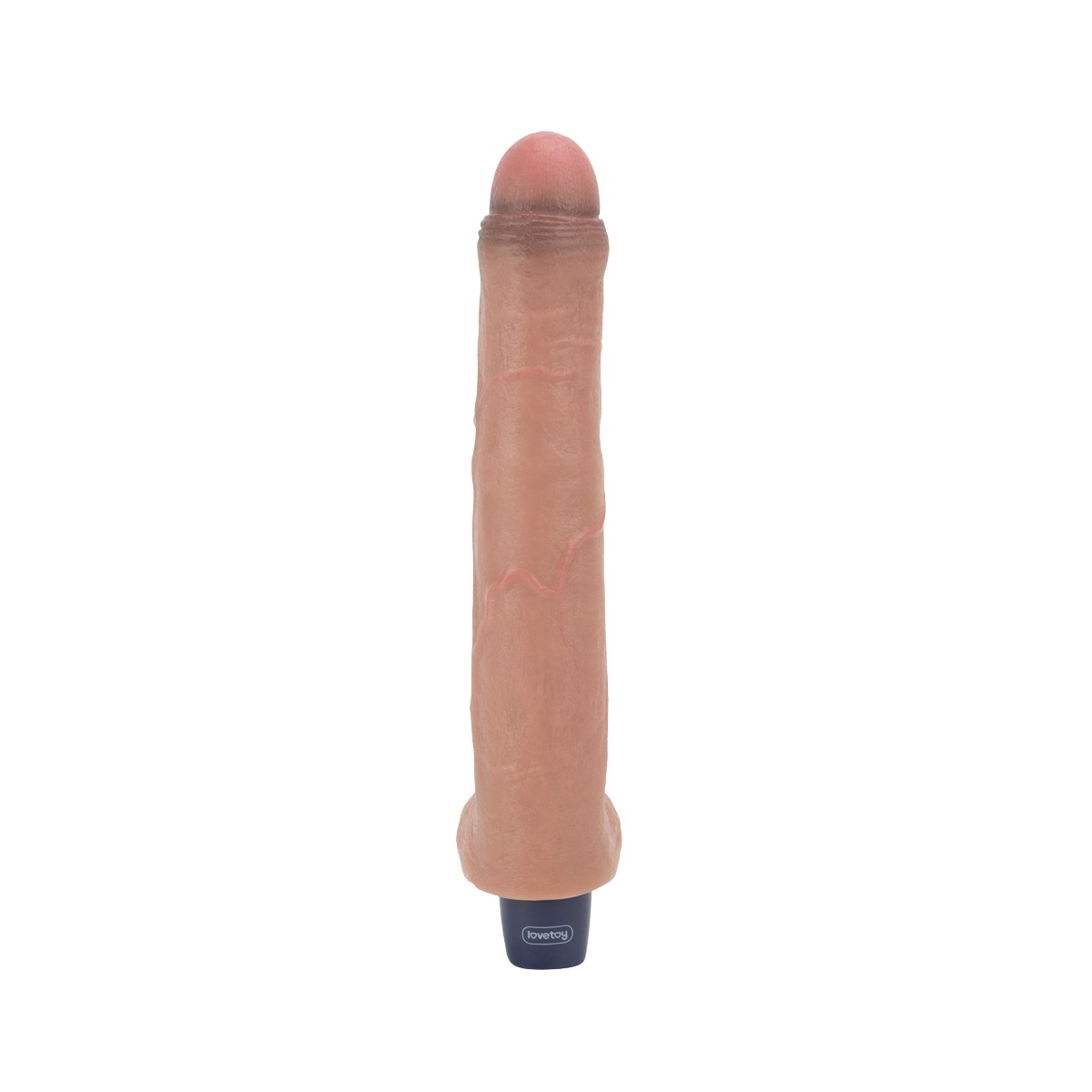 Prótese Peniana Realística em Silicone com Prepúcio Parcialmente Cobrindo a Glande, Escroto, 10 Modos de Vibrações e Recarregável - LoveToy Real Softee 10.5" Long | 20,5 x 4,1 cm - 5