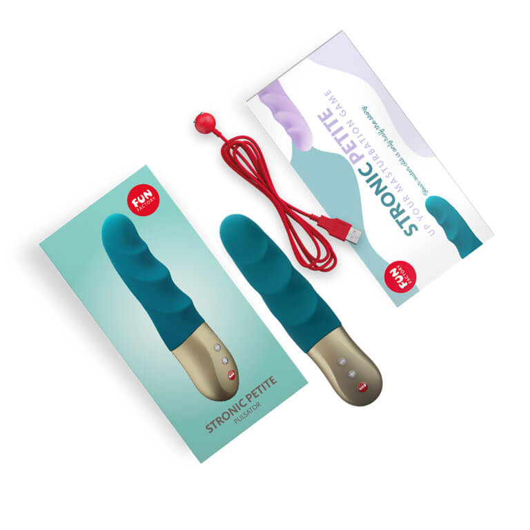 Pulsador Estimulador Recarregável em Silicone com 3 Ritmos de Pulsação e 5 Velocidades - Fun Factory Stronic Petite | 10,8 x 3,7 cm | Disponível em 2 Cores - 3