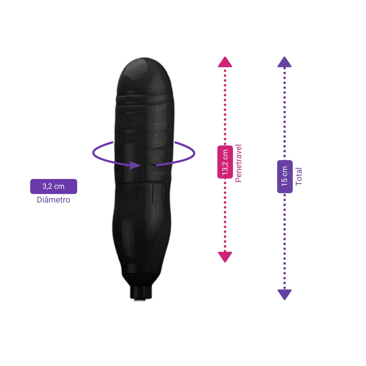 Prótese Peniana Realística Inflável com Pera de Bombeamento e Válvula de Descompressão - Pumpn Play Dong | Disponível em 2 Cores - 2
