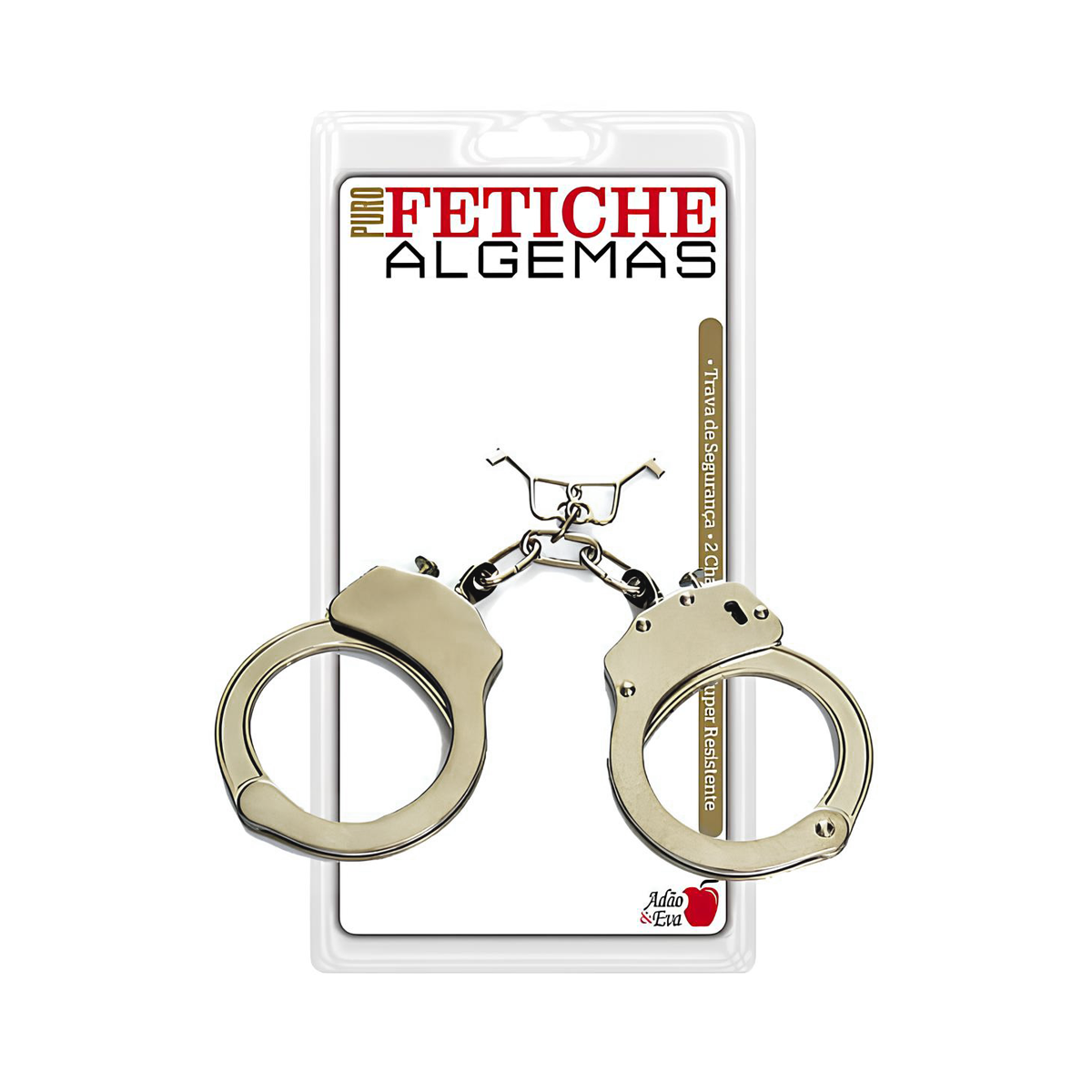 Algemas em Metal com Trava de Segurança e 2 Chaves - Puro Fetiche | Disponível em 4 Cores - 7