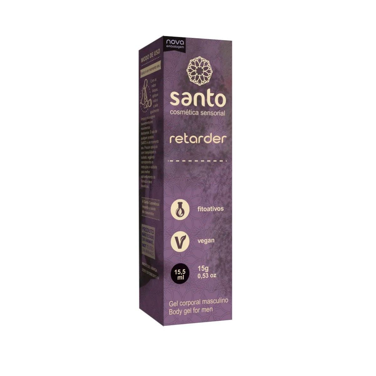 Gel Retardante de Ejaculação e Prolongador de Ereção - Santo Cosméticos Funcionais Retarder | 15g - 3