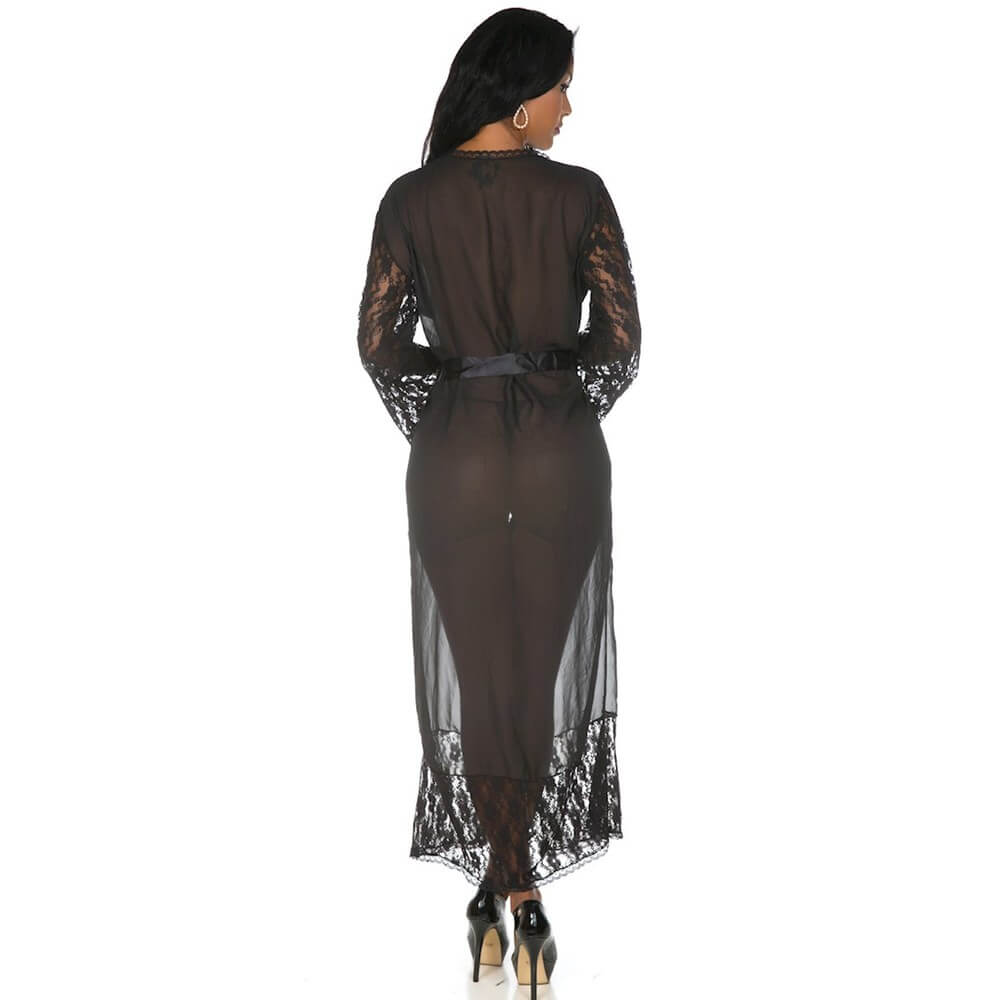 Robe Longo em Tule Transparente - Pimenta Sexy | Tamanho Único - Disponível em 3 Cores - 4