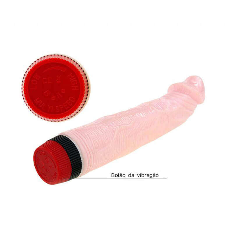 Prótese com Glande Definida, Veias e Vibração Multivelocidade - Rockin Dong | 19,5 x 3,8 cm - 4