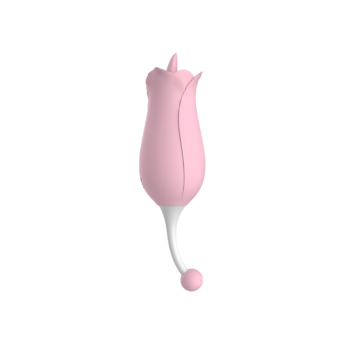 Bullet em Silicone no Formato de Rosa com Linguinha, 10 Modos de Vibração e Recarregável - S-Hande Dora | 16,2 x 4,4 cm - 2