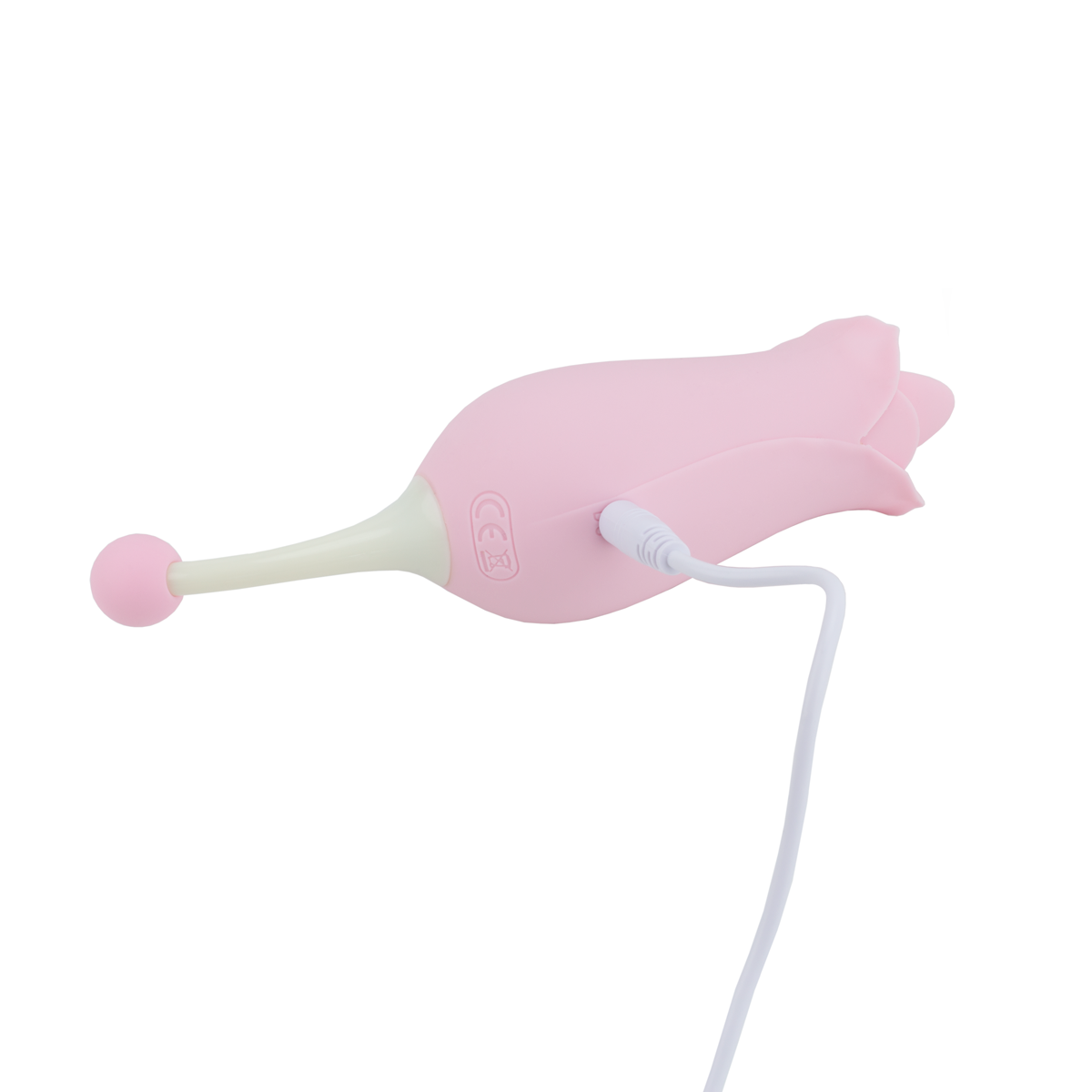 Bullet em Silicone no Formato de Rosa com Linguinha, 10 Modos de Vibração e Recarregável - S-Hande Dora | 16,2 x 4,4 cm - 6