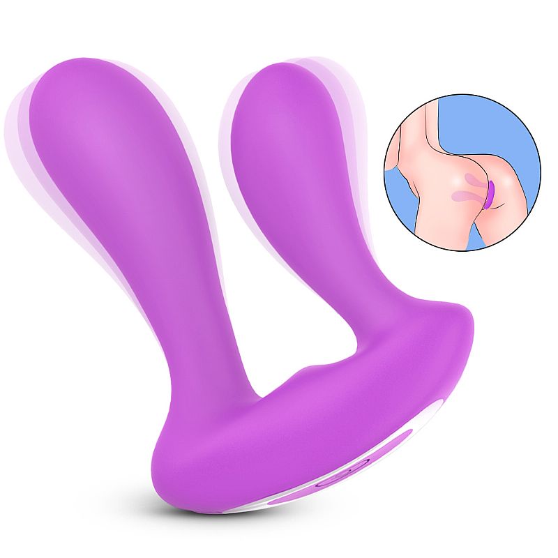 Vibrador Duplo em Silicone com 9 Modos de Vibrações e Carregamento via USB - S-Hande Mento | Disponível em 2 Cores - 6