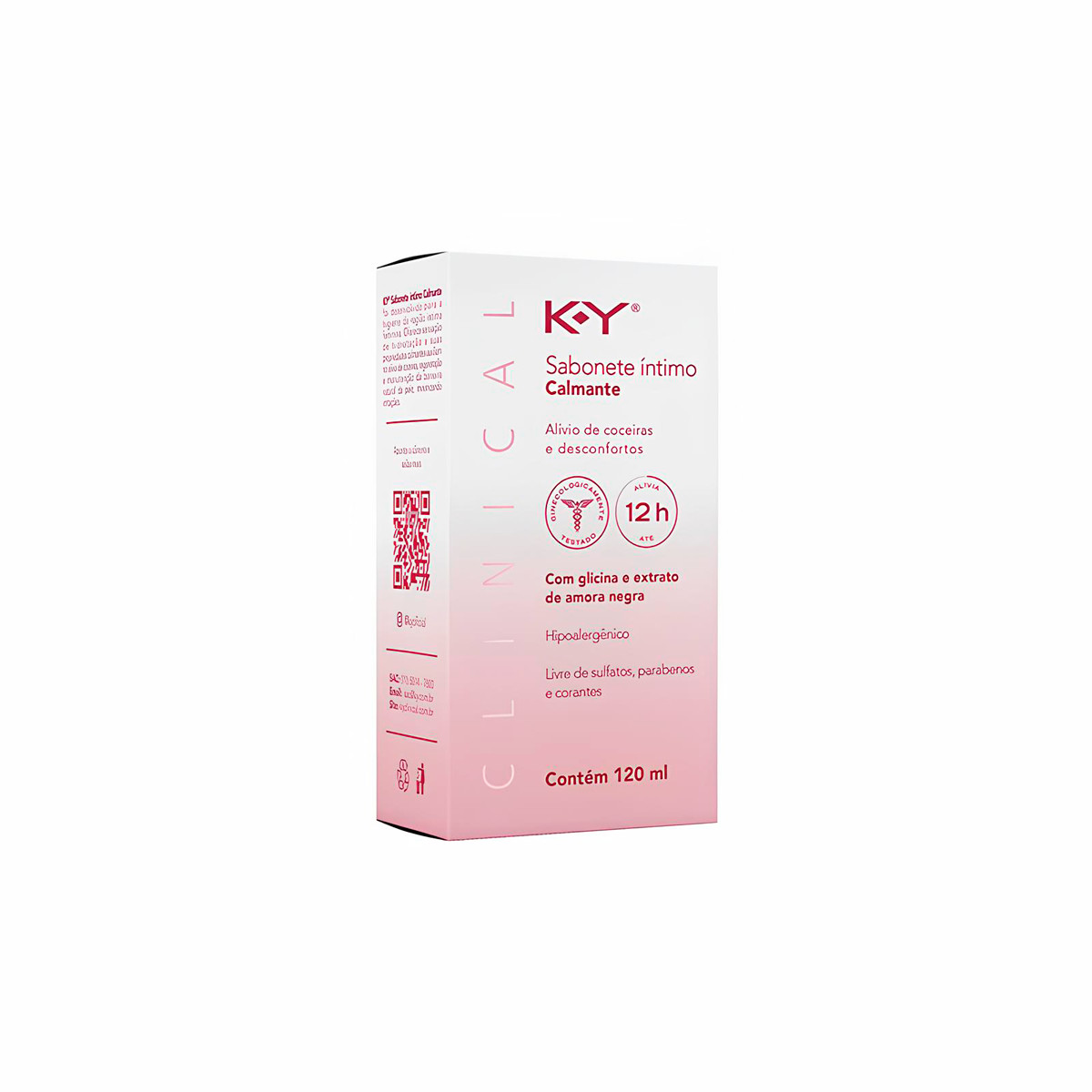 Sabonete Íntimo Calmante com Glicina e Extrato de Amora Negra - K-Y Clinical | 120 ml - 3