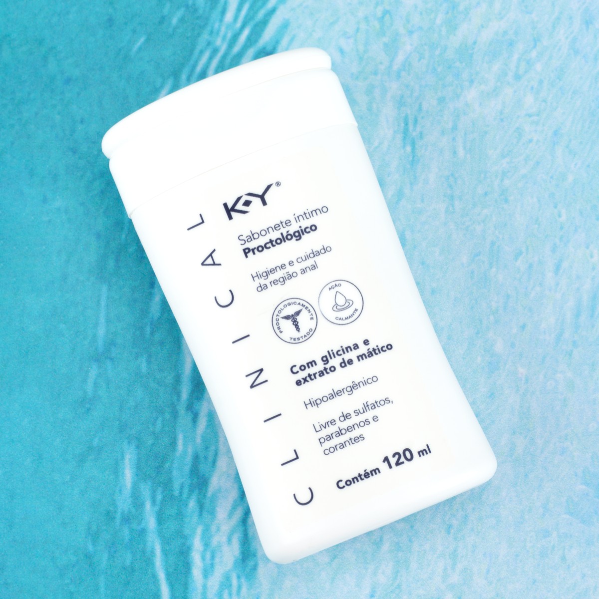 Sabonete Íntimo Proctológico Com Glicina e Extrato de Mático - K-Y Clinical | 120 ml - 2