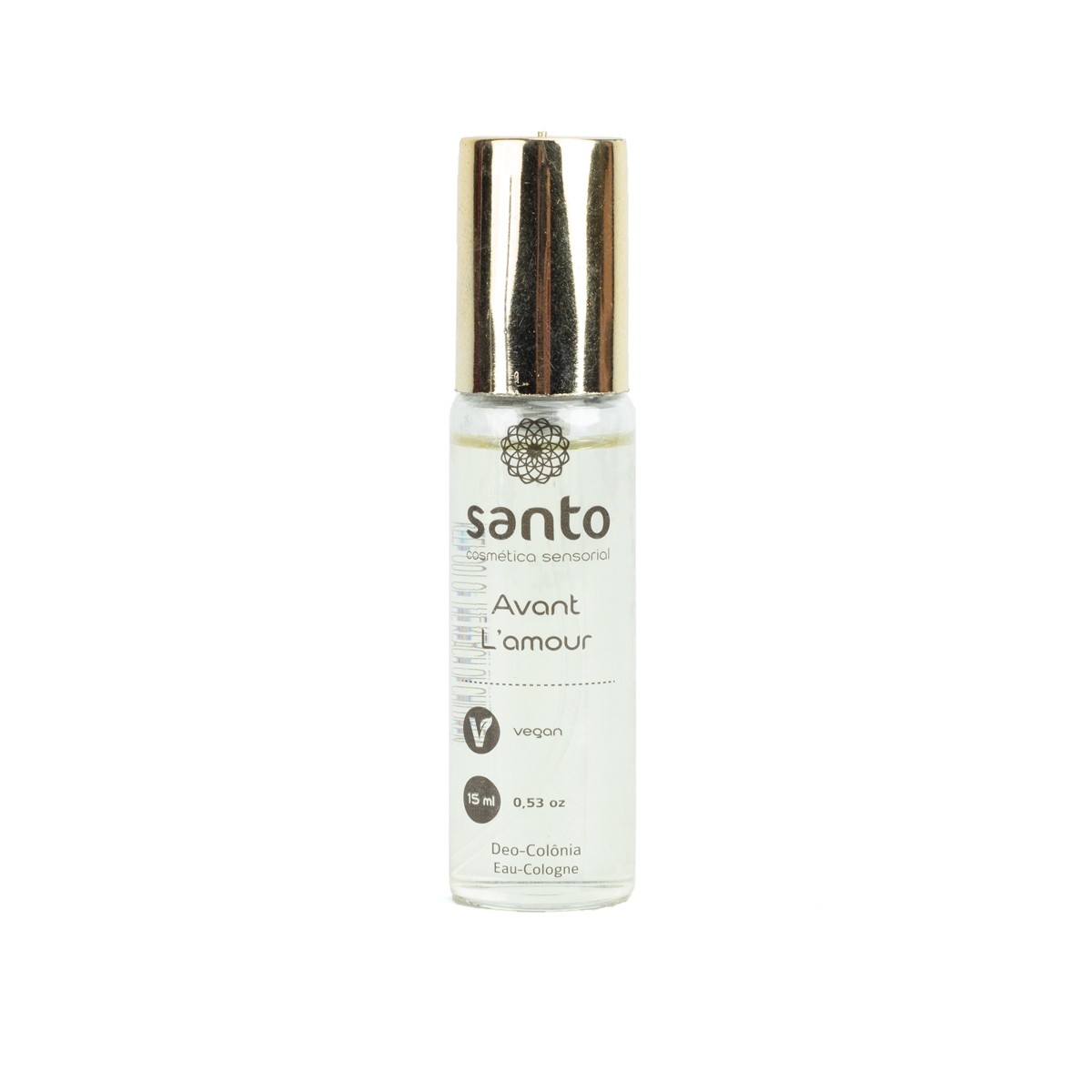 Deo Colônia Masculina com Fragrância Amadeirada Marcante e Aumenta a Atração Feminina - Santo Cosméticos Avant L'Amour | 15 ml - 2